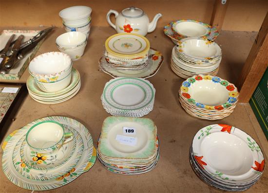 Qty Dco bowls & side plates etc